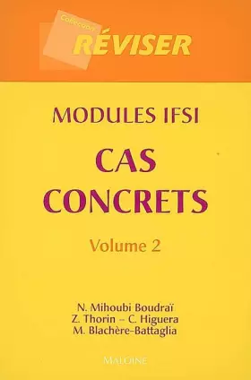 Couverture du produit · modules ifsi. cas concrets. volume 2