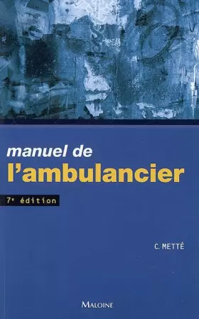 Couverture du produit · Manuel de l'ambulancier