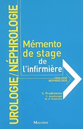 Couverture du produit · Urologie/Néphrologie