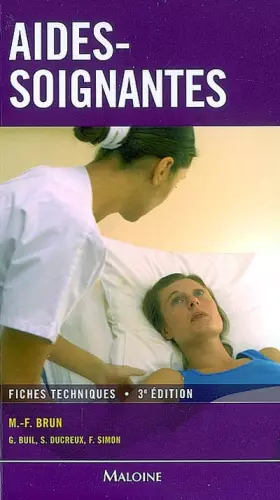 Couverture du produit · Aides-soignantes : Fiches techniques