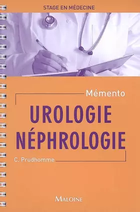 Couverture du produit · UROLOGIE - NEPHROLOGIE - MSM