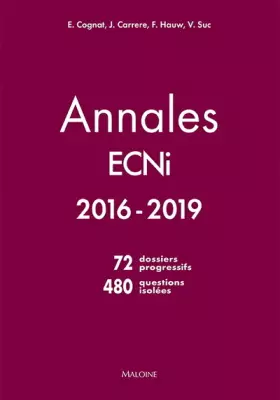 Couverture du produit · annales ecni 2016-2019