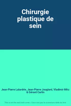 Couverture du produit · Chirurgie plastique de sein