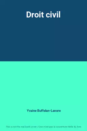 Couverture du produit · Droit civil