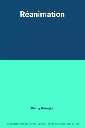 Couverture du produit · Réanimation