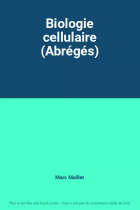 Couverture du produit · Biologie cellulaire (Abrégés)