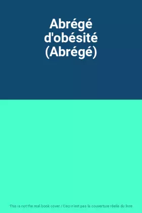 Couverture du produit · Abrégé d'obésité (Abrégé)
