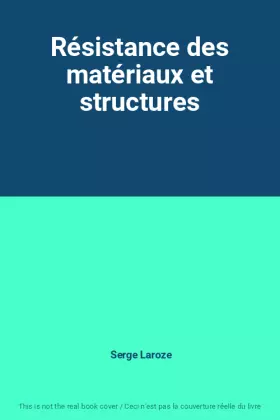 Couverture du produit · Résistance des matériaux et structures