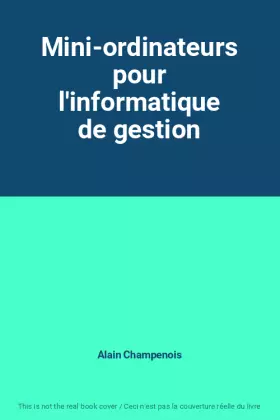 Couverture du produit · Mini-ordinateurs pour l'informatique de gestion