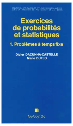 Couverture du produit · EXERCICES DE PROBABILITES ET DE STATISTIQUE