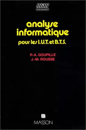 Couverture du produit · Analyse informatique pour les IUT et BTS
