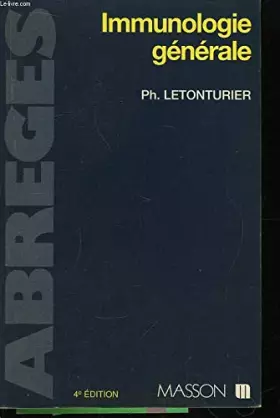 Couverture du produit · Immunologie générale