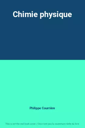 Couverture du produit · Chimie physique