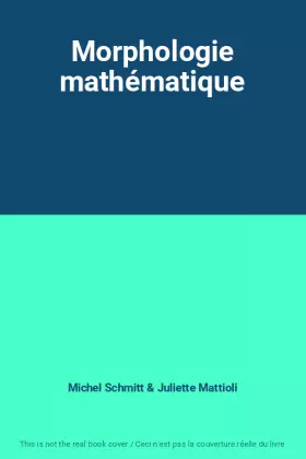 Couverture du produit · Morphologie mathématique