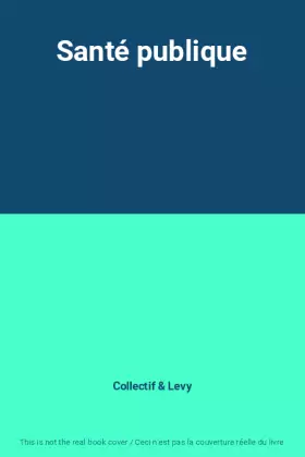 Couverture du produit · Santé publique