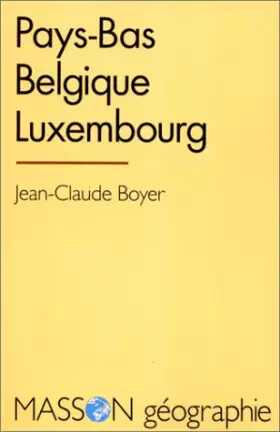 Couverture du produit · Pays-Bas, Belgique, Luxembourg