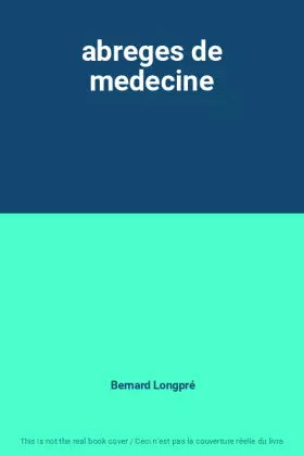 Couverture du produit · abreges de medecine