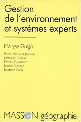 Couverture du produit · Gestion de l'environnement et systèmes experts