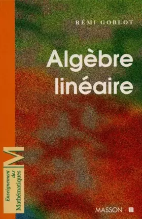 Couverture du produit · Algèbre linéaire