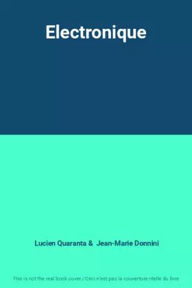 Couverture du produit · Electronique