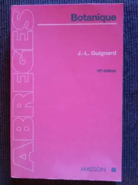 Couverture du produit · Botanique