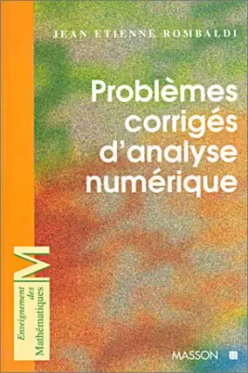 Couverture du produit · Problèmes corrigés d'analyse numérique