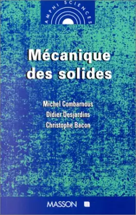 Couverture du produit · Mécanique des solides