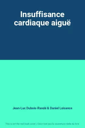 Couverture du produit · Insuffisance cardiaque aiguë