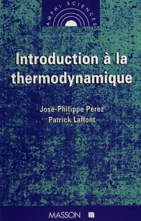Couverture du produit · Introduction à la thermodynamique