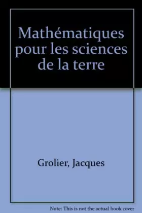 Couverture du produit · Mathématiques pour les sciences de la terre