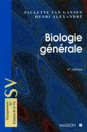 Couverture du produit · Biologie générale