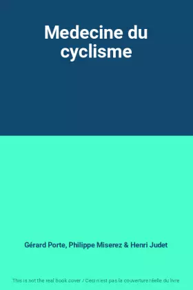 Couverture du produit · Medecine du cyclisme