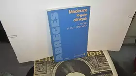 Couverture du produit · Médecine légale clinique