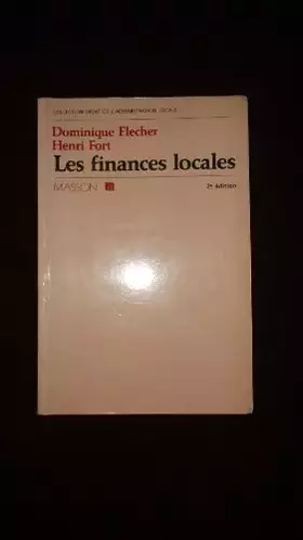 Couverture du produit · Les finances locales