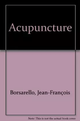 Couverture du produit · Acupuncture