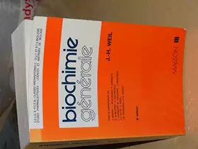 Couverture du produit · Biochimie générale
