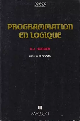Couverture du produit · Programmation en logique
