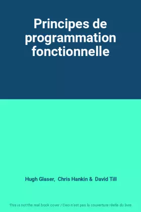 Couverture du produit · Principes de programmation fonctionnelle