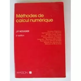Couverture du produit · Methodes de Calcul Numerique