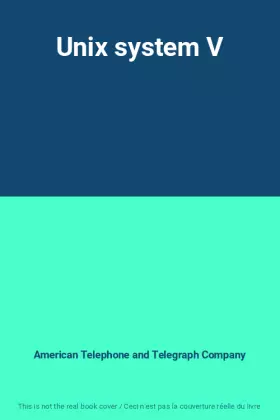 Couverture du produit · Unix system V