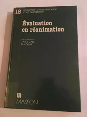 Couverture du produit · Evaluation en réanimation