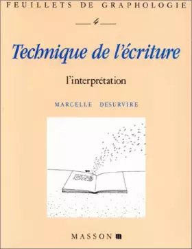 Couverture du produit · Technique de l'écriture: L'interprétation
