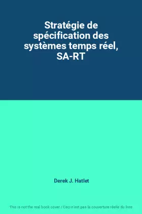 Couverture du produit · Stratégie de spécification des systèmes temps réel, SA-RT