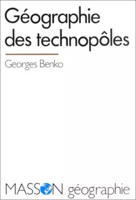 Couverture du produit · Géographie des technopôles