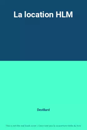 Couverture du produit · La location HLM