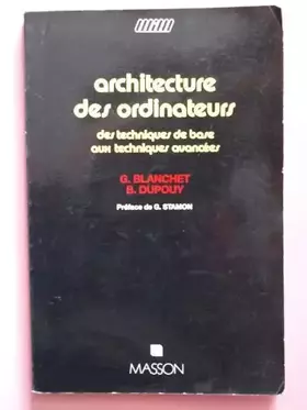 Couverture du produit · Architecture des ordinateurs