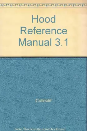 Couverture du produit · Hood reference manual 3.1