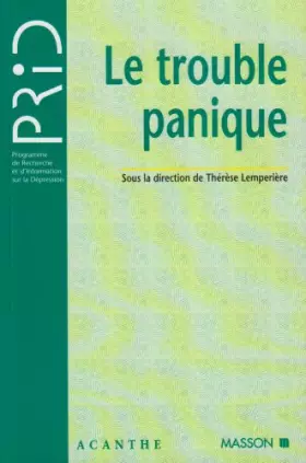 Couverture du produit · Le trouble panique