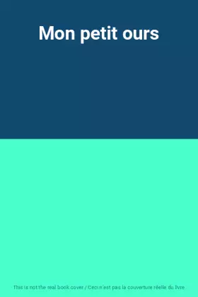 Couverture du produit · Mon petit ours