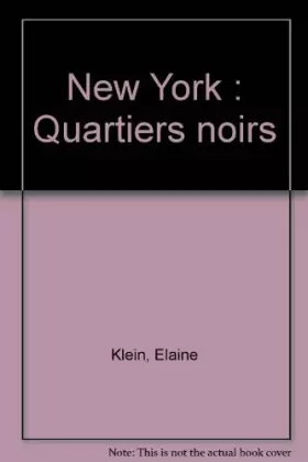 Couverture du produit · New York : quartiers noirs